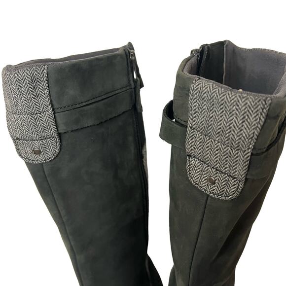 Eddie Bauer Women's Tall Boots Size 10 Trace Raven Black Gray Side Zipper - Picture 11 of 14